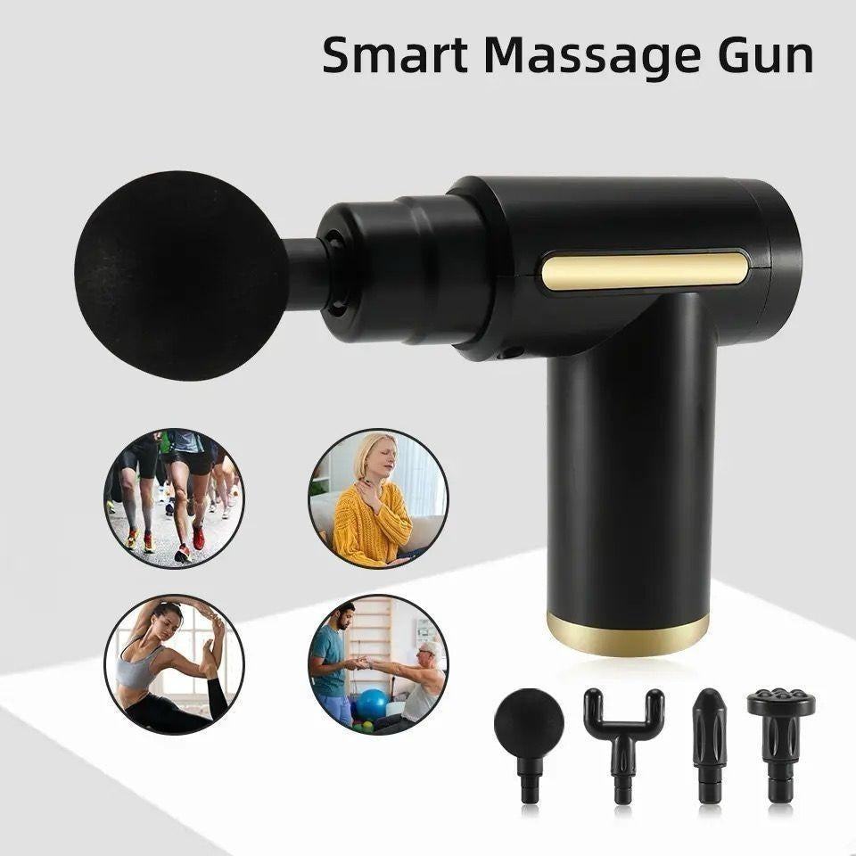 ProForce Smart Percussion Massage Gun – 4-Head Deep Tissue Kit